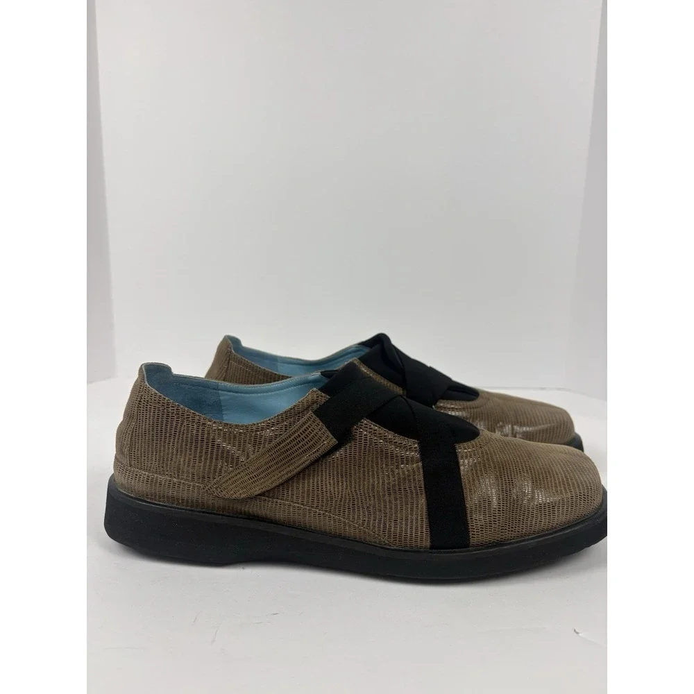 Thierry Rabotin Mens Metallic Tweed Slip-On Flats  US 10.5